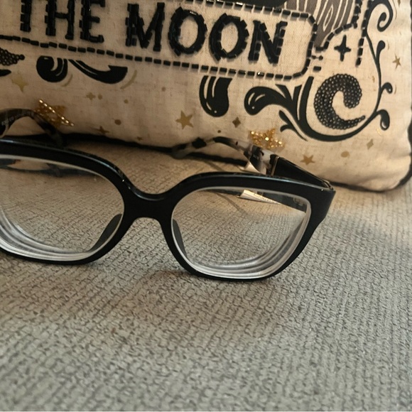 Michael Kors Glossy Black Women\'s Glasses Frames Leopard Tortise Accents